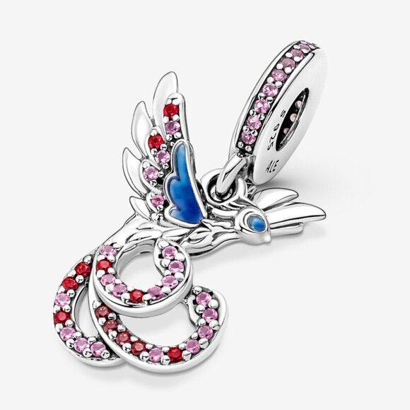 🌺Pandora Mythical Phoenix Dangle Sterling Silver Charm For Pandora Bracelets - Picture 7 of 8